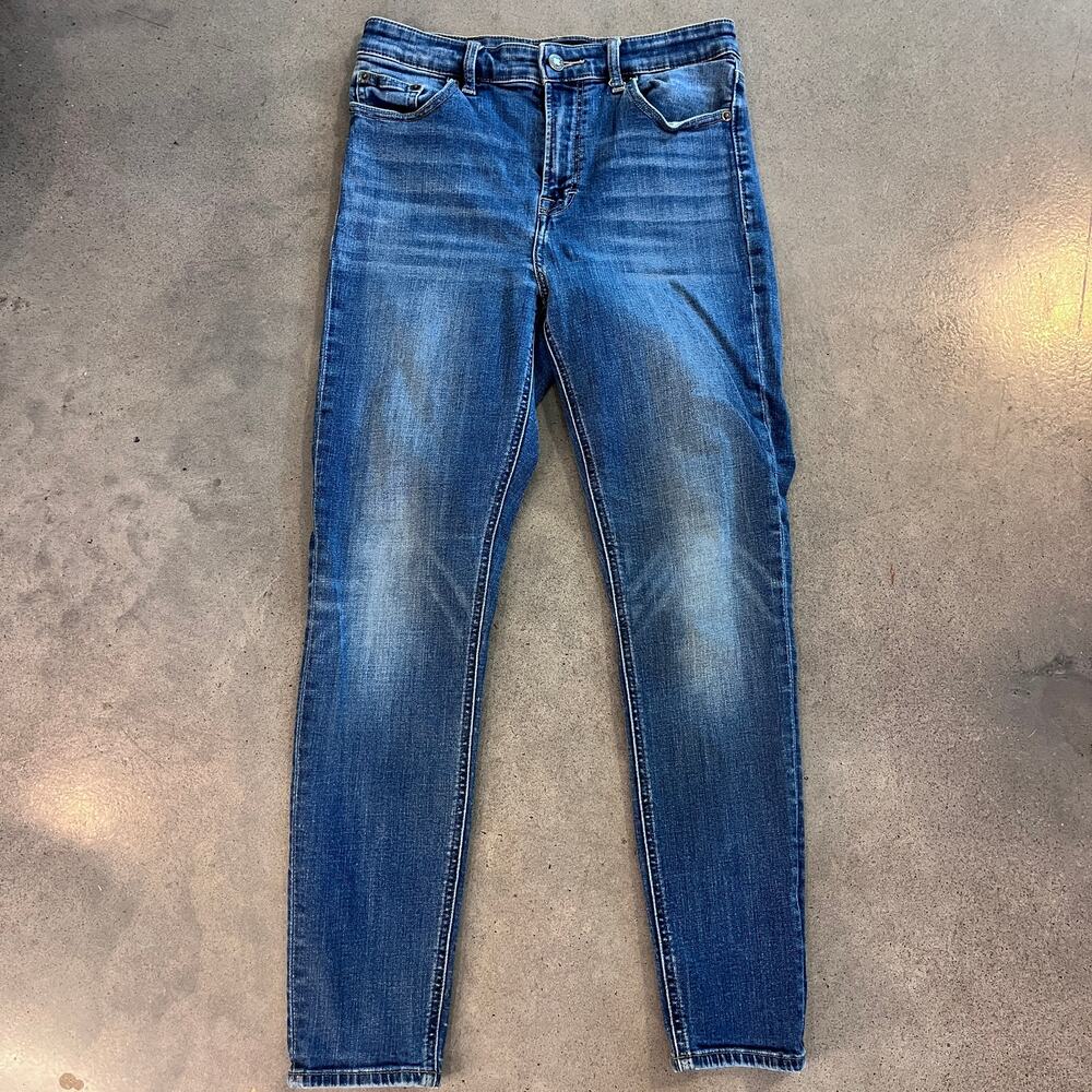Lucky Brand Bridgette crop skinny blue denim jeans womens 8 or 29 pants